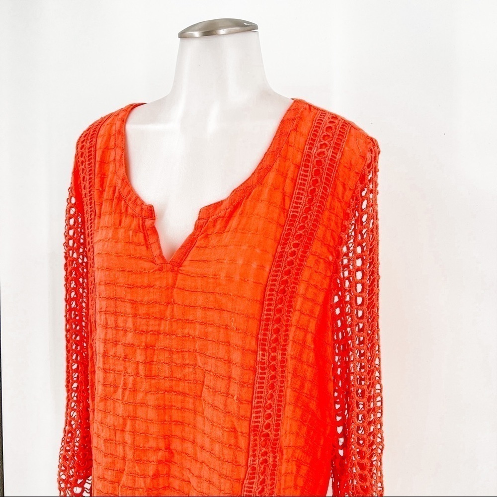 Maria Rerio Orange Tunic - Picture 2 of 7